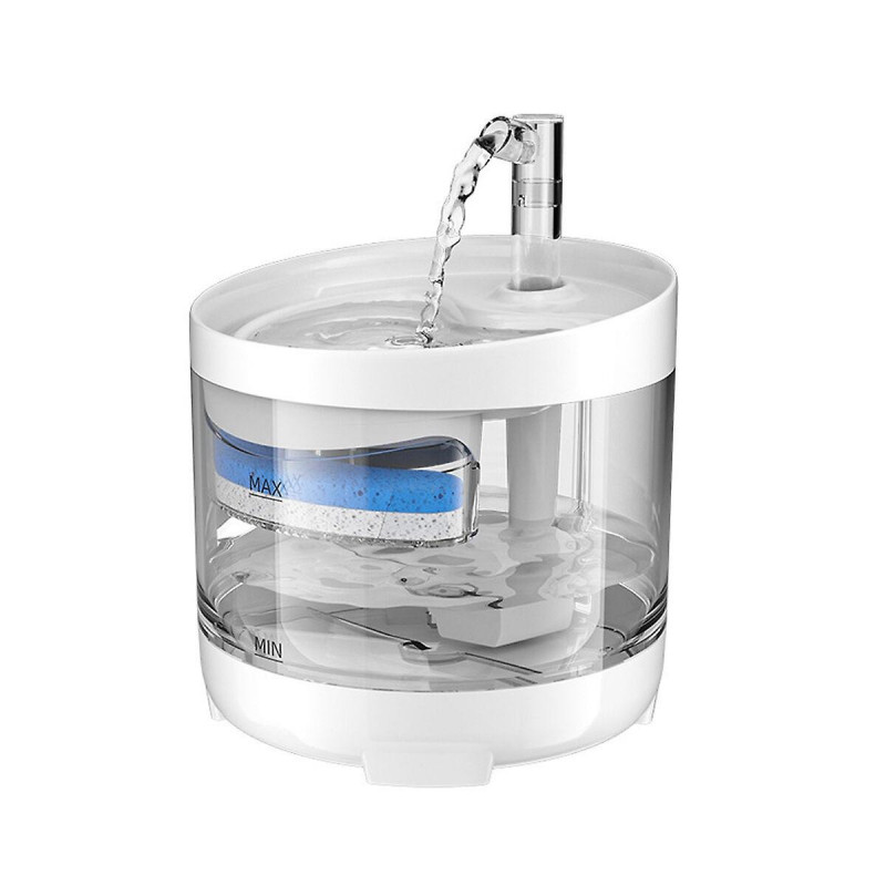 Cat water fountain dog dispenser 54oz 1.6l autoxic pet drinking transparent upgraded filter adjustable silent pump [...]