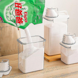 Airtight Laundry Detergent Powder Storage Box Clear Washing Powder Container With Lid And Handle Multipurpose [...]