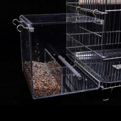 Parrot Spill Proof Feed Box Plastic Pet Resistant Suitable For Small B Parrot Spill Proof Feed Box Plastic Pet Resistant Suitable For Small B