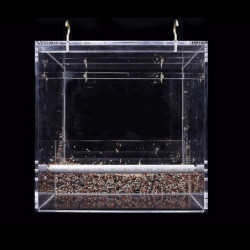 Parrot Spill Proof Feed Box Plastic Pet Resistant Suitable For Small B Parrot Spill Proof Feed Box Plastic Pet Resistant Suitable For Small B