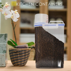 Rice Container Storage - Airtight Dry Food Rice Container Storage Plastic Small Rice Dispenser with