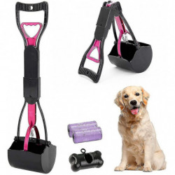 Scooper pliable pour chiens et chats Pet Long Handle Pooper Scooper. Facile à utiliser
