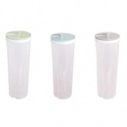 3Pcs Tall Food Storage Box Spaghetti Noodles Container Grain Cereal Jar Airtight Leak
