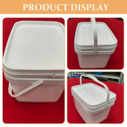 Painting Bucket Paints Container with Cover and Handle Painting Varnish Storage Bucket White Painting Bucket Paints Container with Cover and Handle Painting Varnish Storage Bucket White