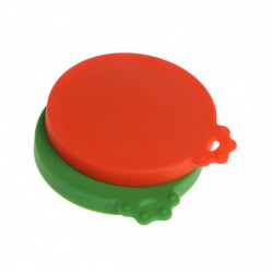 Pet Food Can Cover Silicone Dogs Cats Storage Tin Cap Lid Reusable Random Color