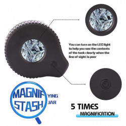 Pot de stockage transparent lumineux Led Transparent Frosted Sealed Medicine Box Storage Jar Led Jar Pot de stockage transparent lumineux Led Transparent Frosted Sealed Medicine Box Storage Jar Led Jar