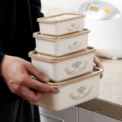 Storage box miscellaneous grain storage plastic sealed box refrigerator freshness box,4 pcs Storage box miscellaneous grain storage plastic sealed box refrigerator freshness box,4 pcs