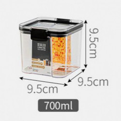 Sealed Container Food Plastic Container Kitchen Grain Storage 9.6x9.6x6.6cm Sealed Container Food Plastic Container Kitchen Grain Storage 9.6x9.6x6.6cm