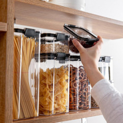 Sealed Container Food Plastic Container Kitchen Grain Storage 9.6x9.6x6.6cm Sealed Container Food Plastic Container Kitchen Grain Storage 9.6x9.6x6.6cm