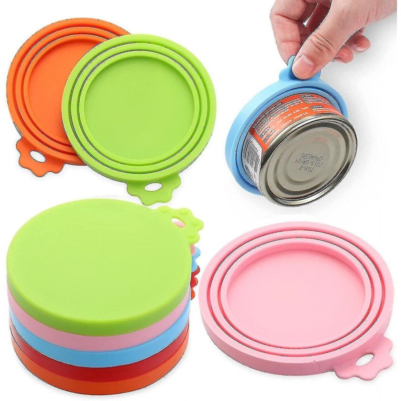 Three-in-one Silicone Jar Lid Fresh-keeping Moisture-proof Buckle Lid Kitchen Storage Fresh-keeping Clip Seal Pet [...]