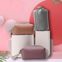 Voyage En plein air Protable Chien Sac à caca Distributeur Pu Cuir Pochette Pet Cat Pick Up