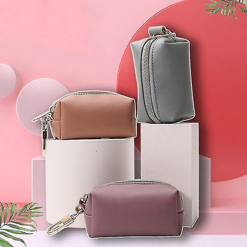 Voyage En plein air Protable Chien Sac à caca Distributeur Pu Cuir Pochette Pet Cat Pick Up