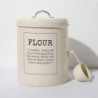 Metal Vintage Food Flour Storage Tin Jar 5 Litres Container Decor Durable