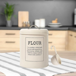 Metal Vintage Food Flour Storage Tin Jar 5 Litres Container Decor Durable Metal Vintage Food Flour Storage Tin Jar 5 Litres Container Decor Durable