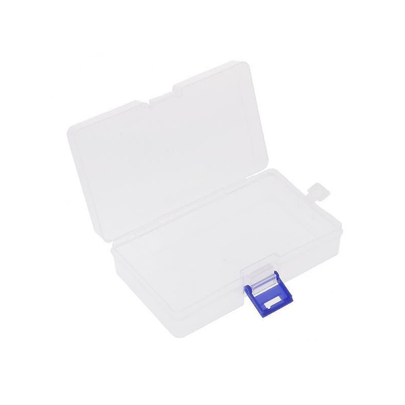 3xplastic Transparent With Lid Storage Box Collection Container 14x8.8x3.5cm