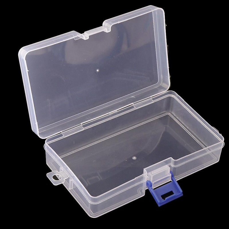 3xplastic Transparent With Lid Storage Box Collection Container 14x8.8x3.5cm