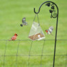 Decorative Bird Feeder Odor-free Easy To Install Acrylic Bird Food Container Garden Supplies