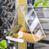 Decorative Bird Feeder Odor-free Easy To Install Acrylic Bird Food Container Garden Supplies