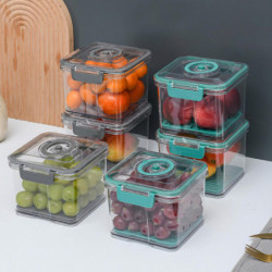Food Container Transparent High Capacity Good Sealing Vacuum Refrigerator Fresh-keeping Box With Lid Household Products Food Container Transparent High Capacity Good Sealing Vacuum Refrigerator Fresh-keeping Box With Lid Household Products