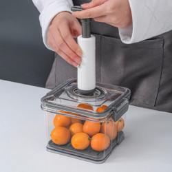 Food Container Transparent High Capacity Good Sealing Vacuum Refrigerator Fresh-keeping Box With Lid Household Products Food Container Transparent High Capacity Good Sealing Vacuum Refrigerator Fresh-keeping Box With Lid Household Products