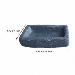 Stone Trough Bowl Pet Food Container Reptile Containers Feeding Pot Garden Dcor Terrarium Stone Trough Bowl Pet Food Container Reptile Containers Feeding Pot Garden Dcor Terrarium