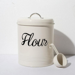 Rustique Métal Vintage Farine Alimentaire Boîte de stockage Boîte 5L Conteneur avec Rustique Métal Vintage Farine Alimentaire Boîte de stockage Boîte 5L Conteneur avec