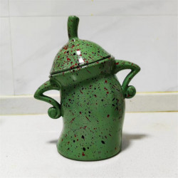 Canister with Attitude,Fun Airtight Kitchen Storage Canisters,Cute Food Storage Tank with Airtight Lid Green Canister with Attitude,Fun Airtight Kitchen Storage Canisters,Cute Food Storage Tank with Airtight Lid Green