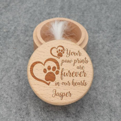 Personalized Wooden Pet Memorial Box With Lid Engraved Pet Keepsake Box Pet Fur Keep Sake Gift Loss Of Pet Dog Cat [...]