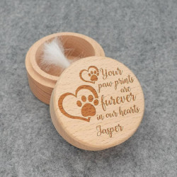 Personalized Wooden Pet Memorial Box With Lid Engraved Pet Keepsake Box Pet Fur Keep Sake Gift Loss Of Pet Dog Cat [...]
