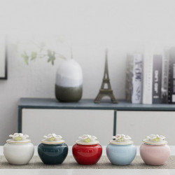 Handmade Floral Pet Urn, Dog, Cats, Birds, Small Animals, Gentle Creative, Sealed Spark Storage Jar, Memorial [...]