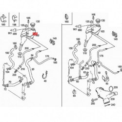 Vase d’expansion pour ballon de stockage W221 S280 350 A2215000649 A2215000449 A2215000349 Vase d’expansion pour ballon de stockage W221 S280 350 A2215000649 A2215000449 A2215000349