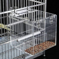 Automatic Bird Feeder No Mess Bird Cage Pet Feeder Seed Food Container for Parakeet Canary Cockatiel Parrot Finch [...]