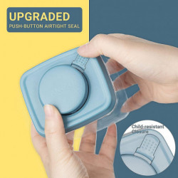 Ankou 0.32 Qt Push-button Airtight Seal Container Food Storage With Seal Lids Ankou 0.32 Qt Push-button Airtight Seal Container Food Storage With Seal Lids