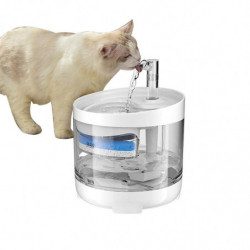 Cat water fountain dog dispenser 54oz 1.6l autoxic pet drinking transparent upgraded filter adjustable silent pump [...]