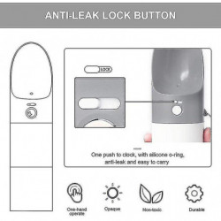 2 In 1 Portable Dog Water Bottle Food Container Nontoxic Detachable Pe 2 In 1 Portable Dog Water Bottle Food Container Nontoxic Detachable Pe