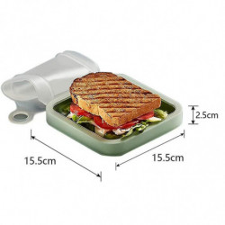 Sunrain Pochette de rangement multifonctionnelle de fruits, récipient alimentaire portable Toast Sunrain Pochette de rangement multifonctionnelle de fruits, récipient alimentaire portable Toast