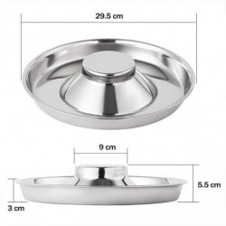 Bol de sevrage pour chiots, bols pour chiens en métal en acier inoxydable pouvant être utilisés pour plusieurs [...]