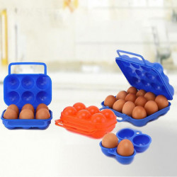 Outdoor Portable Camping 6 Eggs Container Egg Holder Boîte de stockage d’œufs avec poignée Outdoor Portable Camping 6 Eggs Container Egg Holder Boîte de stockage d’œufs avec poignée