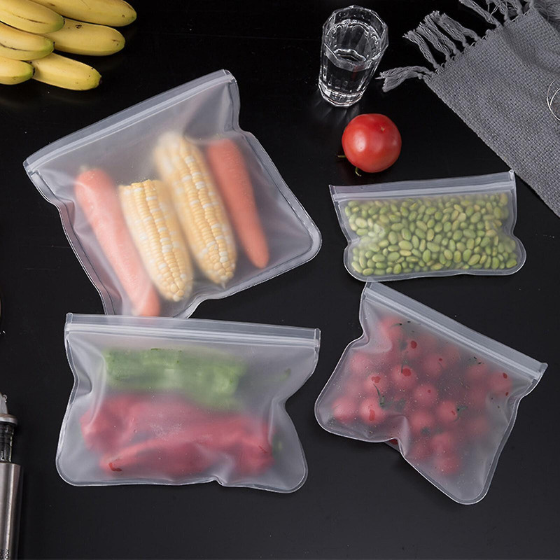 Transparent Airtight Bags For Refrigerator Sealed Food-grade Reusable Washable Fresh-keeping