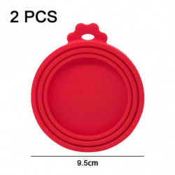 2pcs Silicone pet jar lid dog and cat food jar lid three-size food jar 2pcs Silicone pet jar lid dog and cat food jar lid three-size food jar