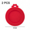 2pcs Silicone pet jar lid dog and cat food jar lid three-size food jar