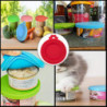 2pcs Silicone pet jar lid dog and cat food jar lid three-size food jar