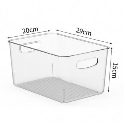 TY-9049 Transparent PET Food Organizer Refrigerator Storage Box, Size L (BPA Free, No FDA) TY-9049 Transparent PET Food Organizer Refrigerator Storage Box, Size L (BPA Free, No FDA)