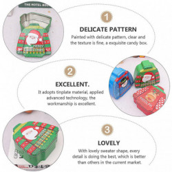 1Pc Sweater Shape Candy Tinplate Boxes Tank Biscuit Container Gift Storage 1Pc Sweater Shape Candy Tinplate Boxes Tank Biscuit Container Gift Storage
