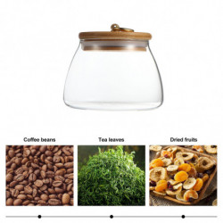 1pc Cuisine Thé Scellé Récipient Pratique En Verre De Stockage Pot De Nourriture Boîte (500ML) 1pc Cuisine Thé Scellé Récipient Pratique En Verre De Stockage Pot De Nourriture Boîte (500ML)