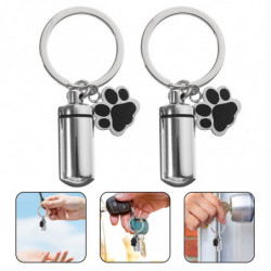 2 Sets of Pet Ashes Pot Pendant Stainless Steel Pet Urn Hanging Pet Bone Ash Jar 2 Sets of Pet Ashes Pot Pendant Stainless Steel Pet Urn Hanging Pet Bone Ash Jar