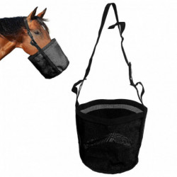 Sac d’alimentation pour chevaux, sac d’alimentation nasal en filet réglable Sac d’alimentation pour chevaux, sac d’alimentation nasal en filet réglable