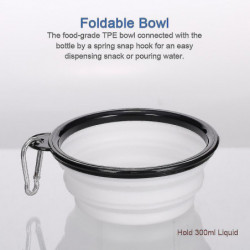 Pet Dogs Water Dispenser And Food Container Travel Water Bottle 2 In 1 Pet Dogs Water Dispenser And Food Container Travel Water Bottle 2 In 1