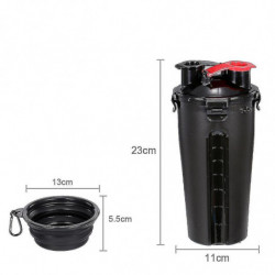 Pet Dogs Water Dispenser And Food Container Travel Water Bottle 2 In 1 Pet Dogs Water Dispenser And Food Container Travel Water Bottle 2 In 1