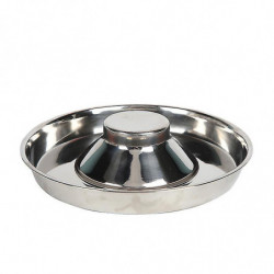 Stainless Steel Dog Bowl Puppy Feeding Weaning Food Tray, 34 Cm Stainless Steel Dog Bowl Puppy Feeding Weaning Food Tray, 34 Cm
